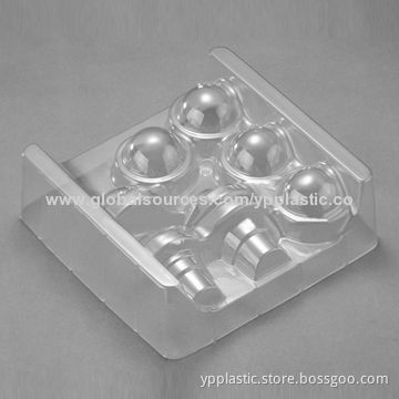Customized Wholesale 100% Recyclable Clear Plastic PET Tray, Made of Aluminum Mold
